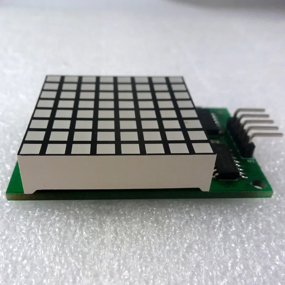 8x DM11A88 8 Square Matrix Red LED Display Module with 74hc595 Drive for Arduino, Raspberry Pi