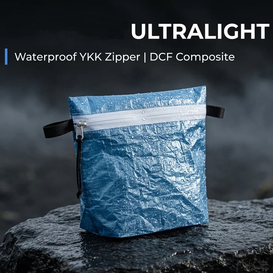 DCF 1.43 oz Pouch Ultralight Organizer Bag Storage Sack For Outdoor Waterproof Camping Hiking Backpack Gear First Aid Kit