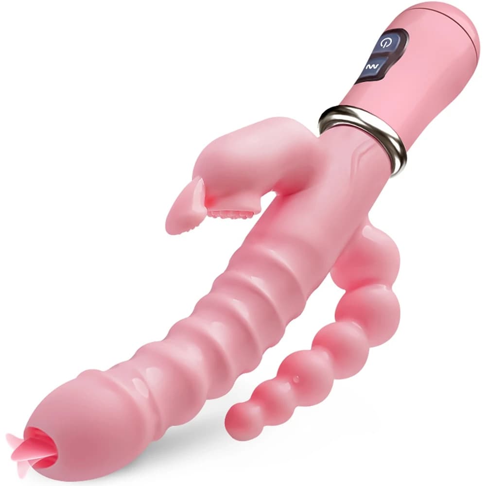 Vibratore Potente 3 in 1 vibratore del coniglio del vibratore del clitoride anale impermeabile giocattoli del sesso per le donne coppie flirtare vibratore del dildo