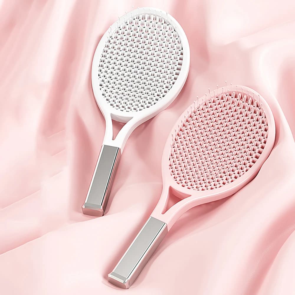 Air cushion massage combs racket Tennis soft wet dry distracting brush for hair dug out Dsign high skull Top artifact for hair