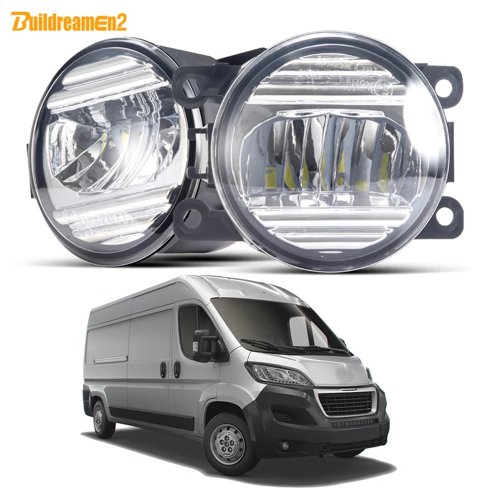2 pezzi auto LED fendinebbia per Peugeot Boxer 290 295 2015 2016 2017 2018 2019 30W H11 fendinebbia anteriore lampada di guida DRL