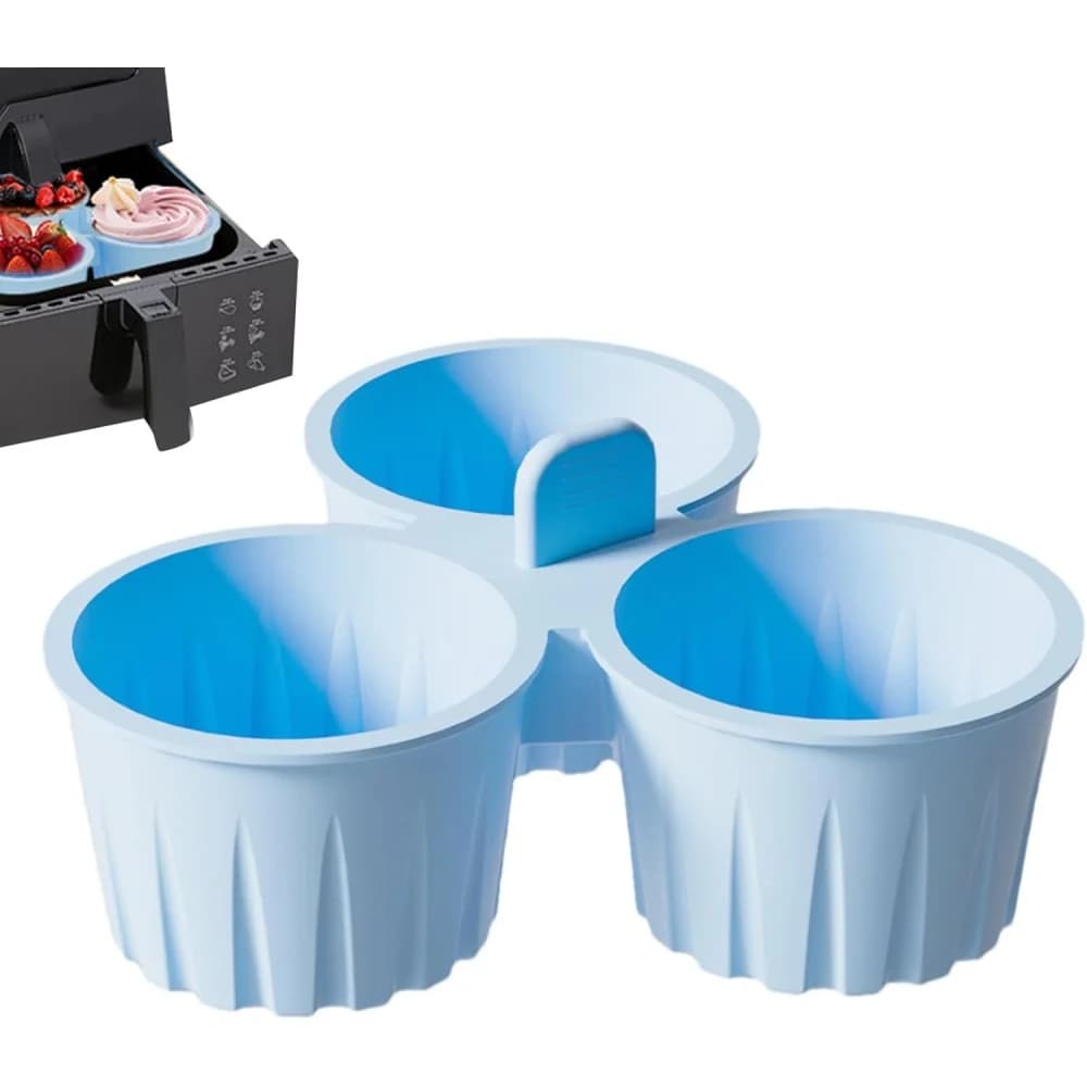 Silicone Air Fryer Ramekins Air Fryer Egg Stamps Egg Mould Mugs Reusable Cups for Non-stick Egg Moulds to Cook Home Kitchen Gadgets
