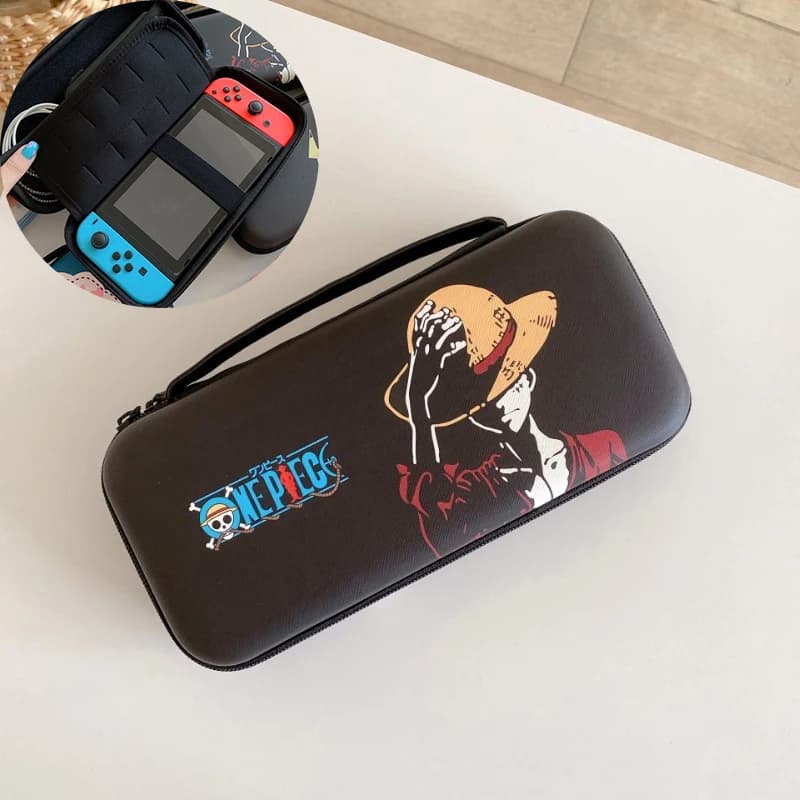 Borsa Portatile per Nintendo Switch con Design One Piece, Custodia Protettiva per NS, Cover Protettiva per Switch Lite, Borsa per Console di Gioco