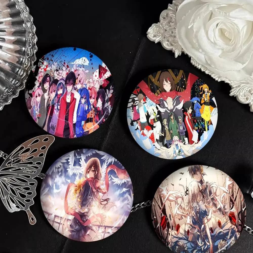 Spilla fatta a mano da 58 mm a tema Anime Kagerou Project, distintivo cosplay a cartone animato per zaino, accessori gioiello, regali