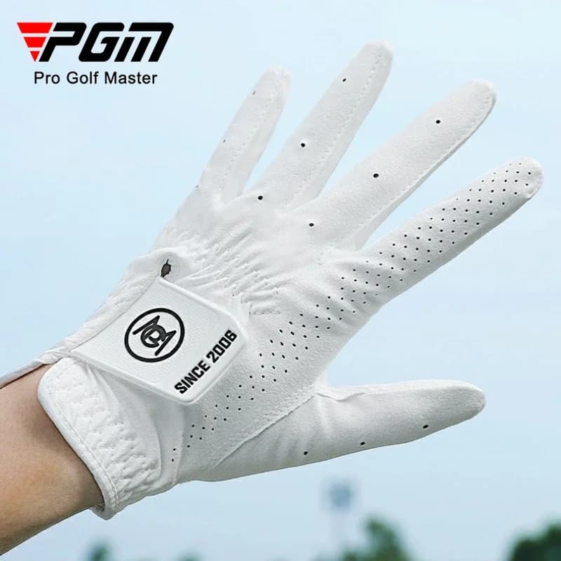 PGM Ladies Golf Gloves 1 Pair Women Golf Club Anti Slip Soft Breathable Sunscreen Gloves for Both Hands ST040
