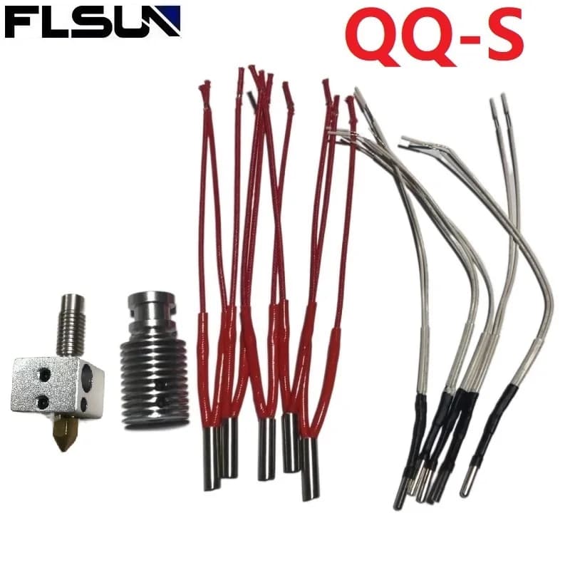 FLSUN QQS PRO Accessori per stampante 3D Modulo ugello V6 Asta riscaldante termistore 24v per parti QQ all'ingrosso