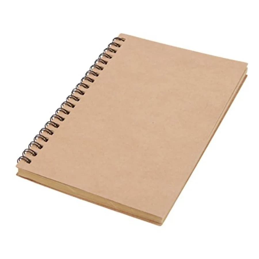 Kraft Paper Unlined Notebooks, 100Pages/50Sheets 6.89x4.92Inch Brown Cover Sketchbook Memo Diary Subject Journal Planner for Tr