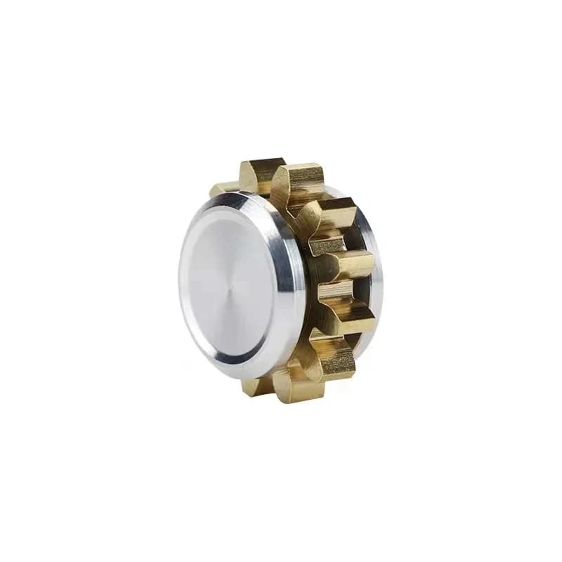Fidget Spinner Mini in Metallo con Ingranaggi, Giroscopio Portatile Antistress, Giocattolo per Alleviare lo Stress, Regalo per Adulti e Bambini, Compleanno, Natale
