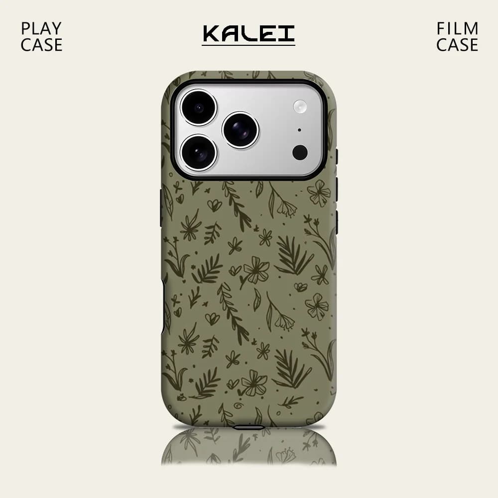 Herb Sketch IPhone17 Must per la custodia magnetica del telefono per IPhone 17 16 15 14 13 Pro Max Plus Custodia rigida singola a doppio strato