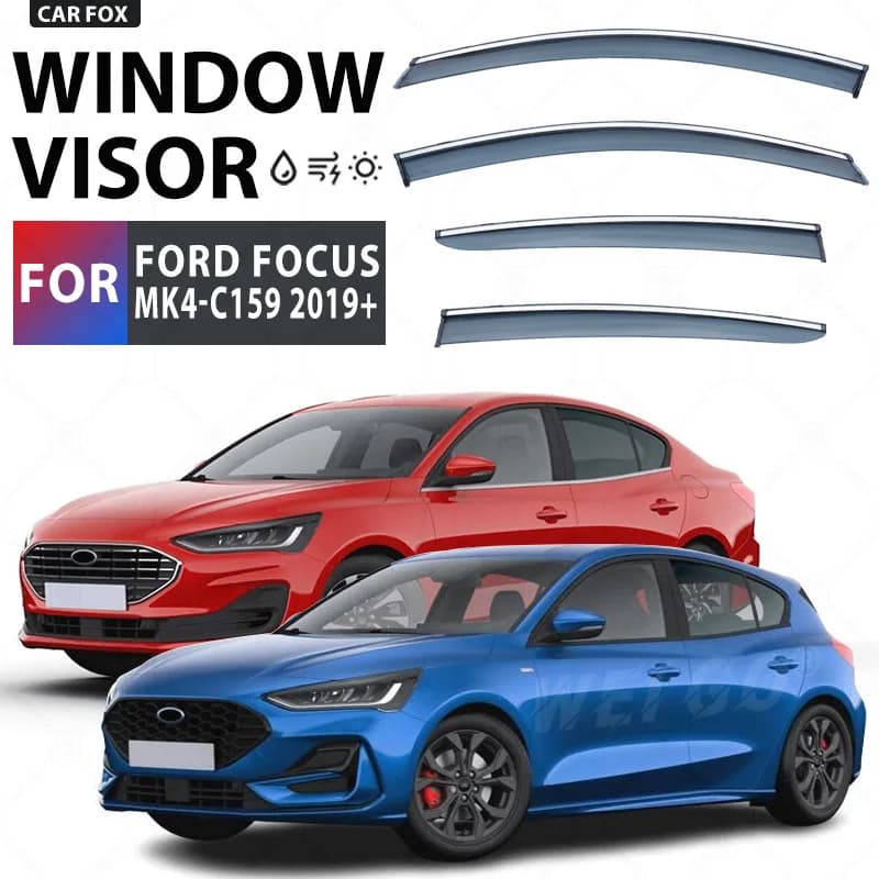 Per FORD Focus Hatchback Sedan 2005-2021 Finestra di automobile Visiera Tenda Shelter Parabrezza Finestrino laterale Pioggia Parasole Accessori auto