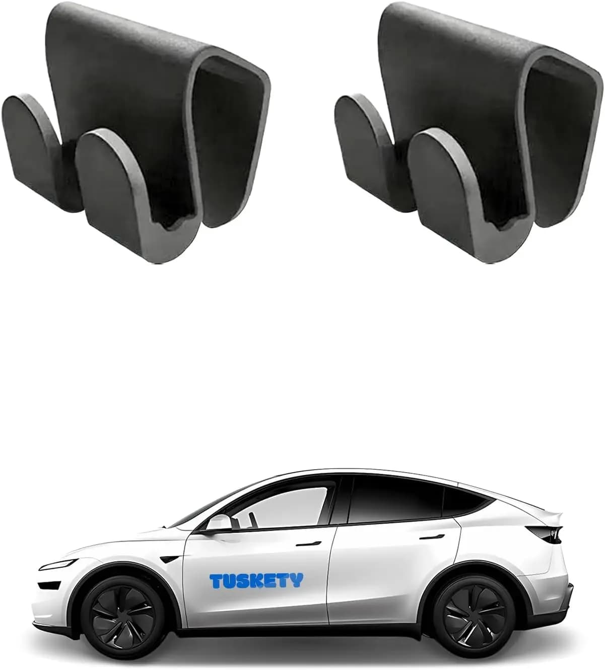2 Pezzi Gancio Porta Borsa e Organizer per Auto Tesla Model Y 2025-2026 Model 3 Highland - Accessori Organizer per Vano Portaoggetti