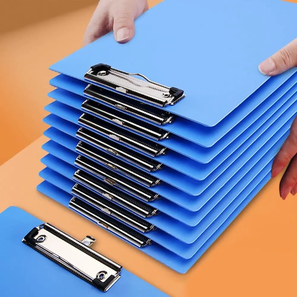 With Low Profile Gold Clip A4 Writing Clipboard Writing Sheet Pad Document Folder A4 Paper Organizer Writing Tablet Writing Pad