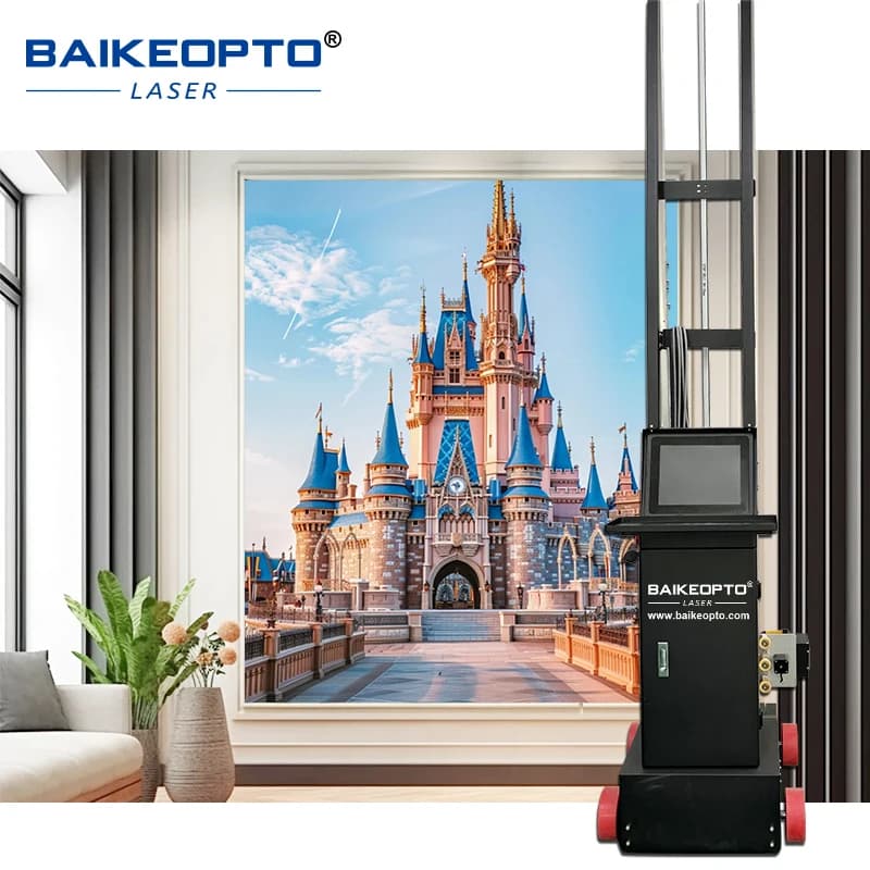 Factory Direct Sales of Fully Automatic Wall Printers, 3D Wall Printers can print on floors, glass, wood, ceramics and acrylic