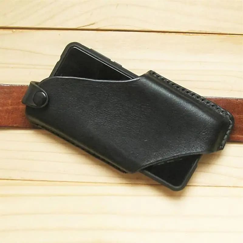 Custodia in pelle da uomo per telefono marsupio da cintura per iPhone cellulare LoopHolster custodia portafoglio borsa marsupi supporto per telefono per uomo