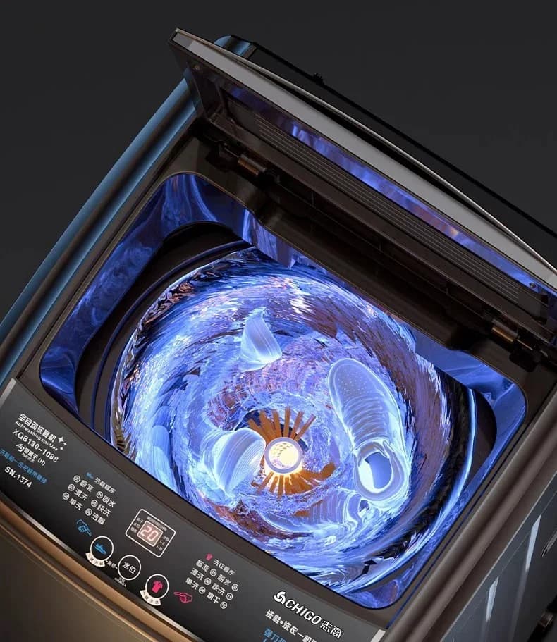 Migliore Lavatrice Automatica per Scarpe Chigo 220V con Funzione di Asciugatura, Spazzola Intelligente per Uso Domestico