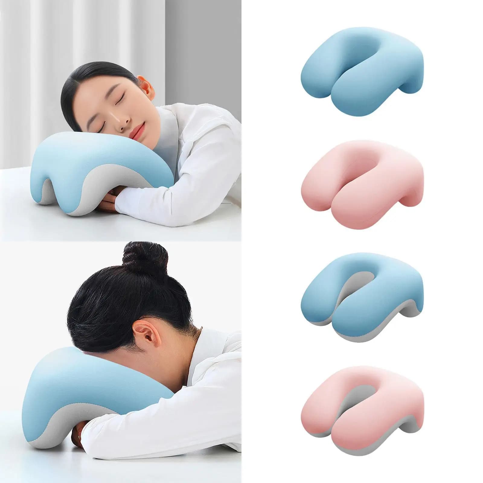 Cuscino per pisolino da scrivania Supporto per il collo Portatile Comodo Multifunzione Pratico cuscino di supporto per poggiatesta per auto da viaggio