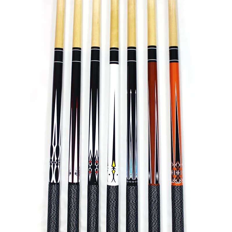 Stecca per decalcomanie sportive da biliardo a nove palline in legno d'acero a due pezzi 13mm