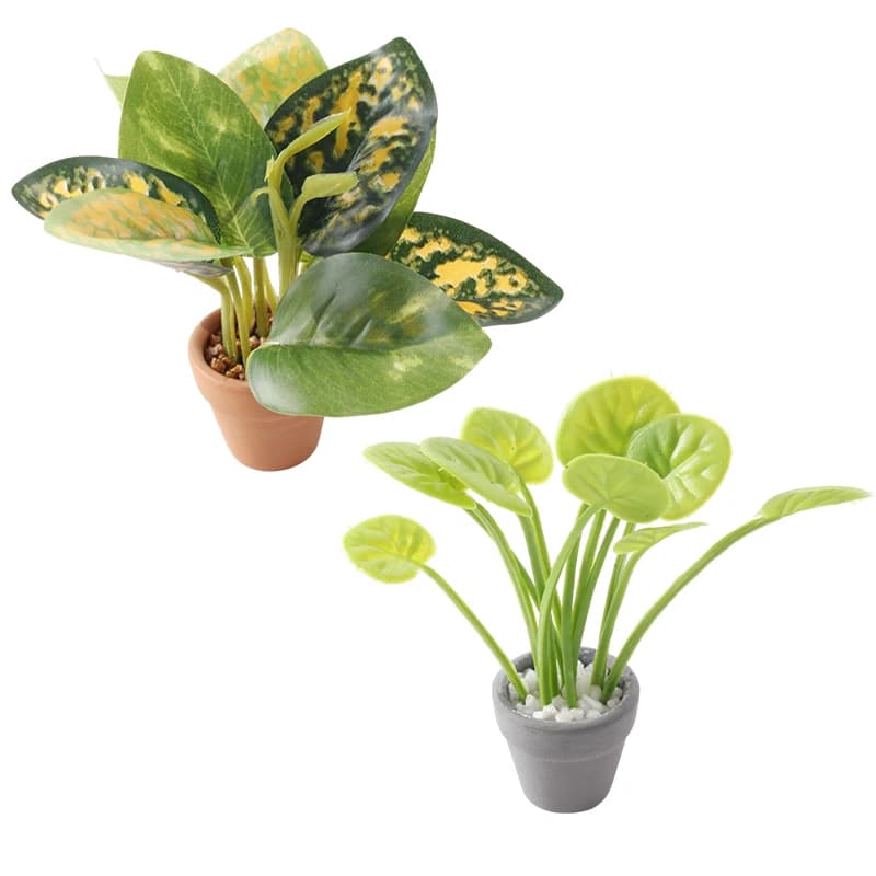 1/12 miniature doll house plant in pot model doll house simulation plant decoration toy garden miniature ornaments of green plants