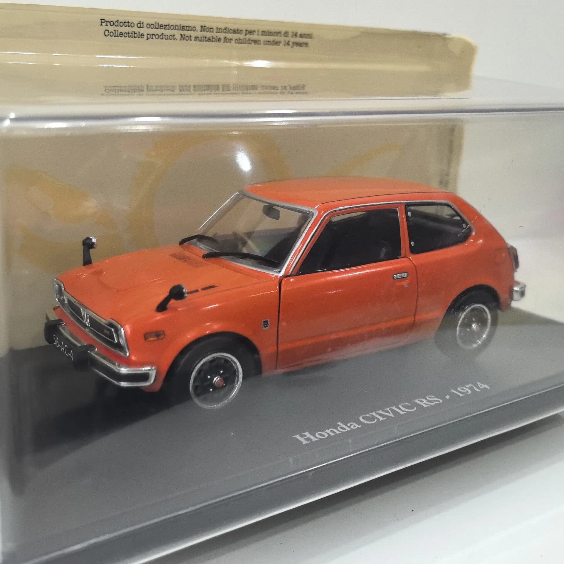 Diecast IXO 1/24 Scale HONDA CIVIC RS 1974 74 Alloy Car Model