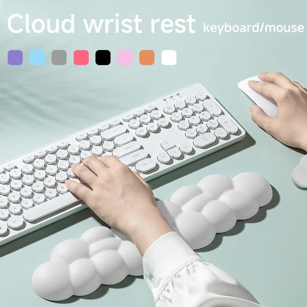 pad antiscivolo poggiapolsi cloud office desktop con polso Mouse poggia mouse Tastiera ergonomica mouse tastiera poggiapolsi gamer