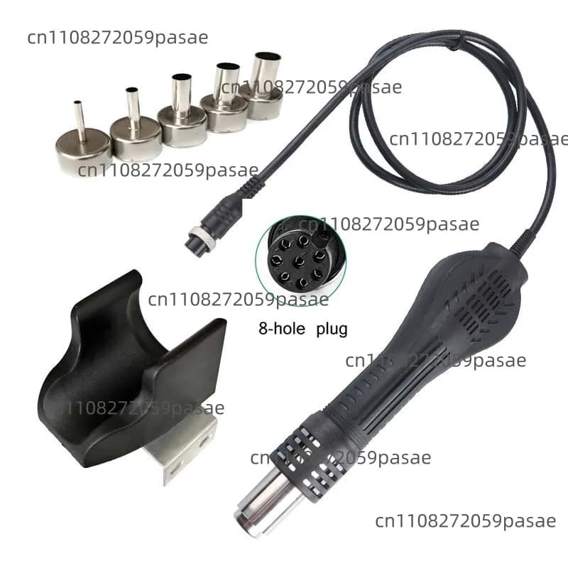 Pistola ad aria calda con impugnatura per rilavorazione, soffiante di calore per stazioni di saldatura e dissaldatura 858A 858D 868D 878D