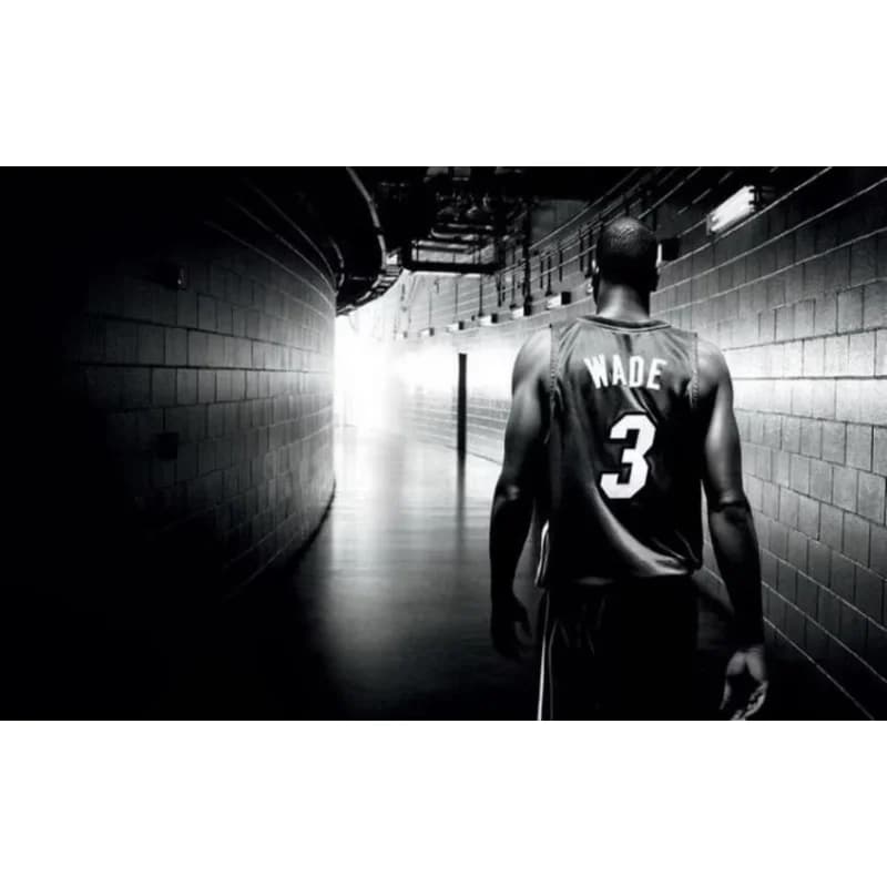 Decorazioni per la casa Dwyane Wade Basketball Star-Silk Art Poster Decorazione da parete Sicker Regalo