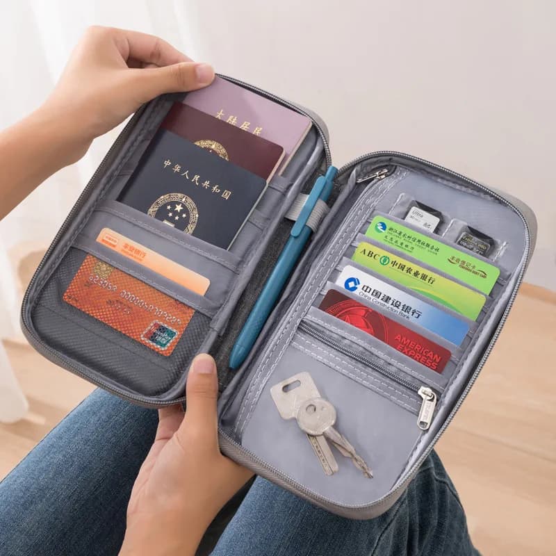 Portafoglio da viaggio popolare, porta passaporti per famiglia, borsa portaoggetti creativa, accessorio da viaggio, custodia per documenti, porta carte, custodia portatile