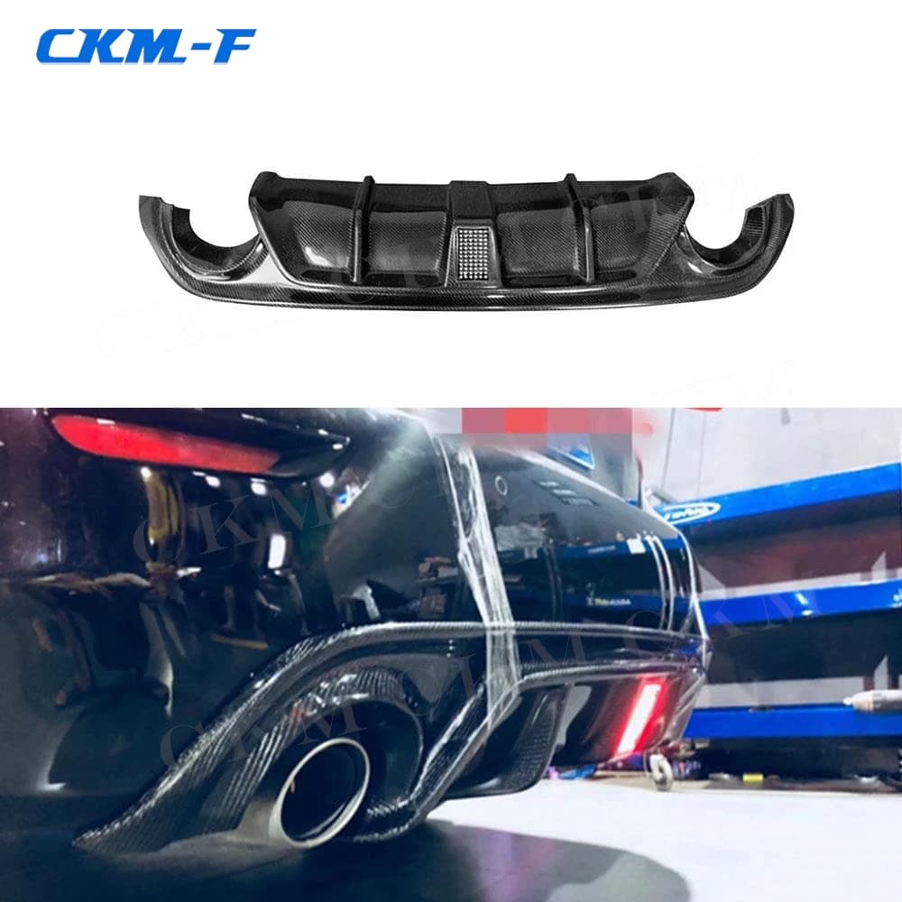 Per Infiniti Q50 Q50S 2014 2015 2016 2017 In Fibra di Carbonio Paraurti Posteriore Diffusore Lip Spoiler Diffusore Posteriore Accessori Auto
