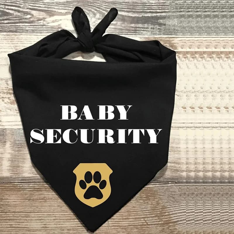Baby Security pet Dog Bandana sopra il collare sciarpa baby shower annuncio di gravidanza mamma per essere decorazione regalo puntelli fotografici
