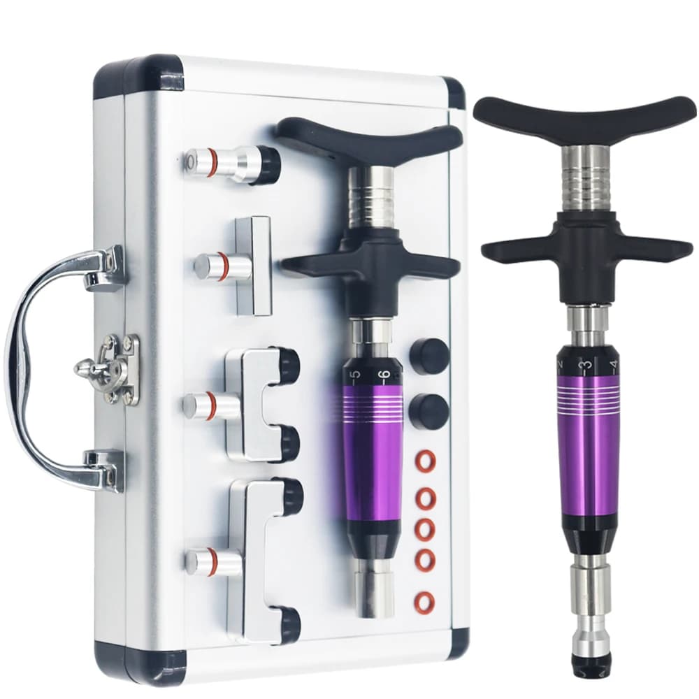 Manual Chiropractic Tools 300N For Backbone Modulation And Adjustment Stainless Steel 4Heads Massage Correction Gun 2026 New