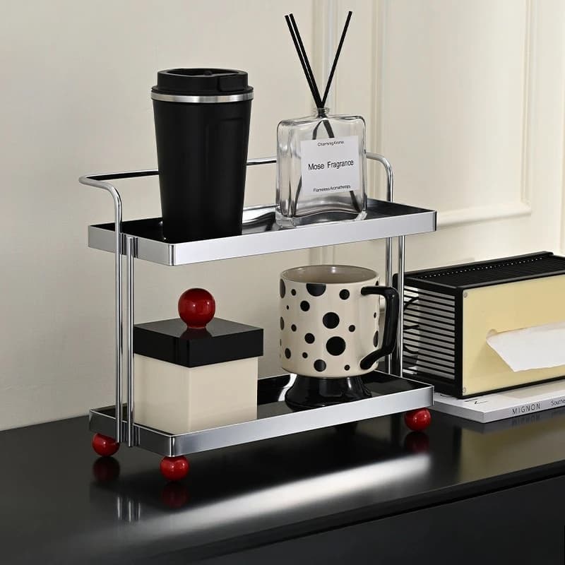 Bathroom Counter Organizer Cup Holder Cup Storage Shelf Desktop Table Water Cups Mugs Coffee Cosmetic Holder Kitchen Accessories