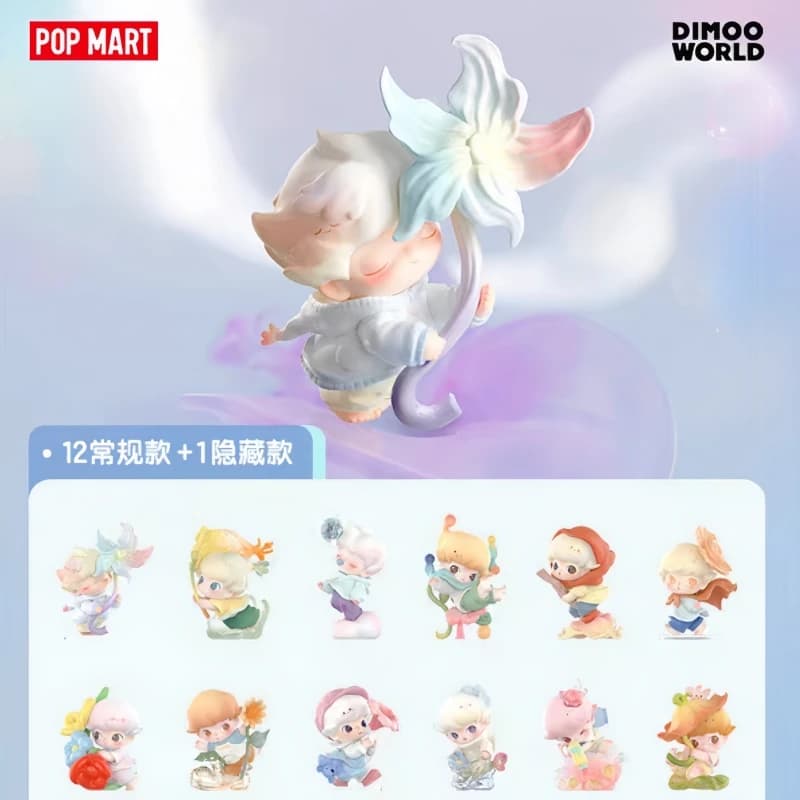 POP MART DIMOO Moments Of Wonder Series Blind Box Anime Figurine Desktop Decoration Surprise Gift For Kids Anime Fans