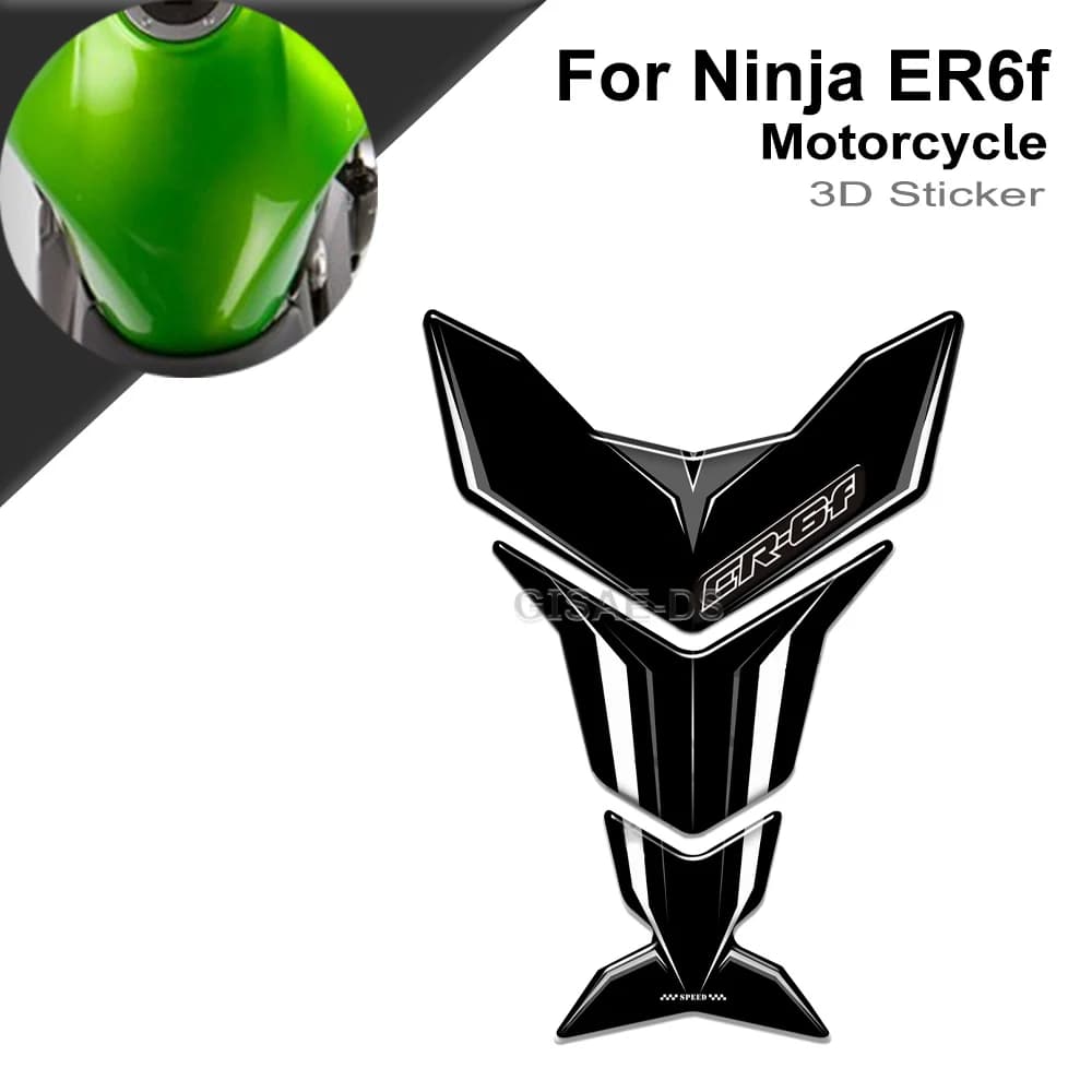 Decalcomanie per adesivi di protezione del serbatoio dell'olio combustibile per moto Kawasaki Ninja ER-6f ER 6f ER6f