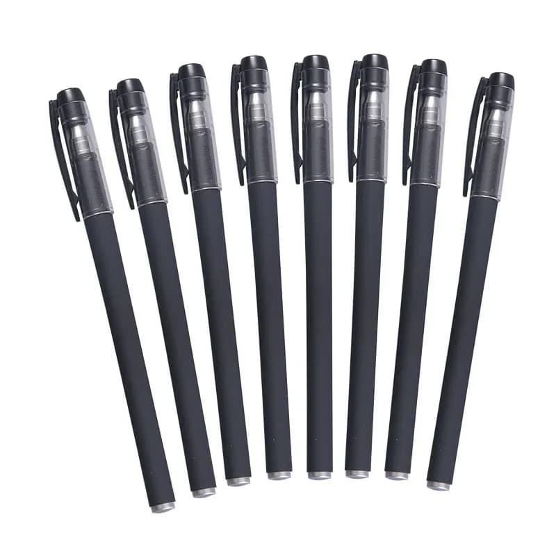 Penna roller da 50 pezzi Penna firma Penna completamente satinata a base d'acqua 0,5 mm B