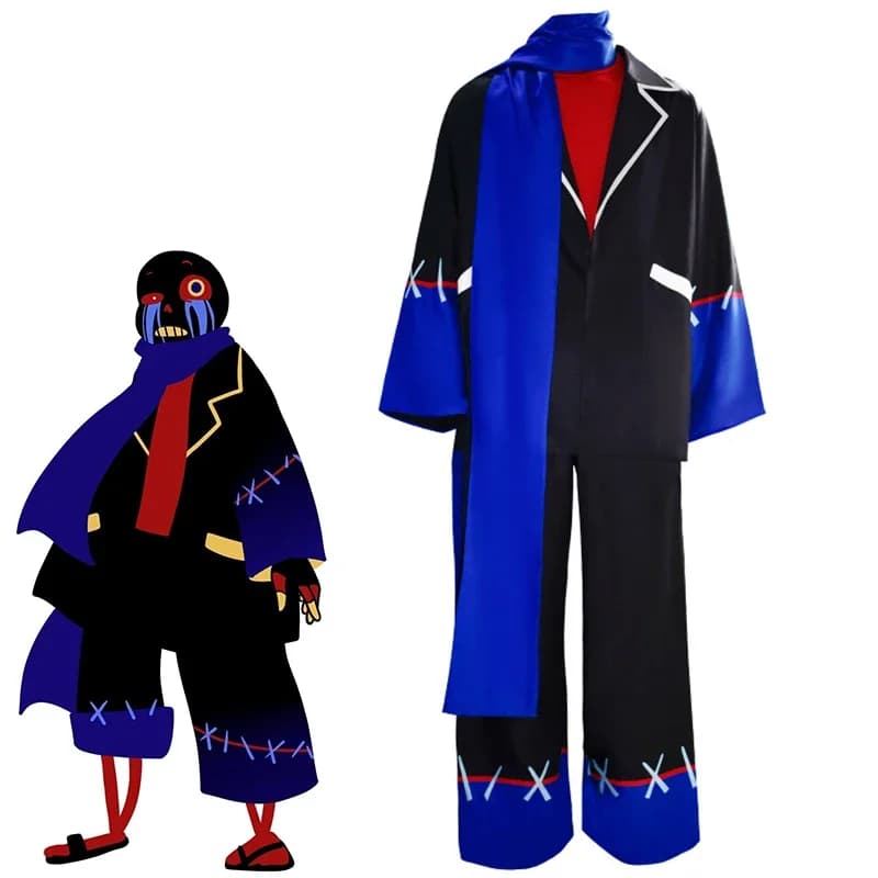Nuovo Arrivo 2025 Costume da Gioco Unisex per Uomo Set Completo Undertale Au Error Sans Cosplay per Adulti