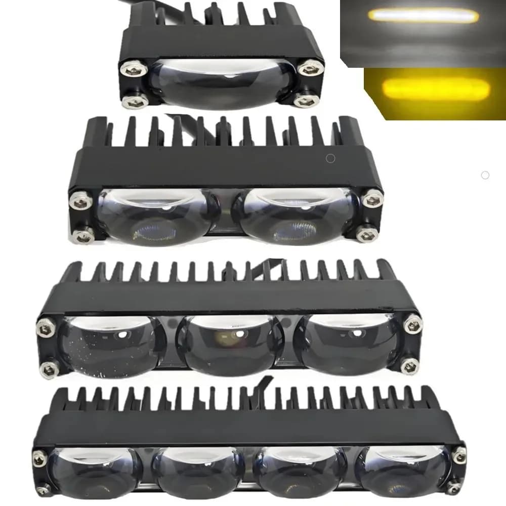 Fari a LED per paraurti, fendinebbia con lente proiettore, luci per griglia auto, luci da lavoro, mini fari di guida, luci ausiliarie per uso fuoristrada