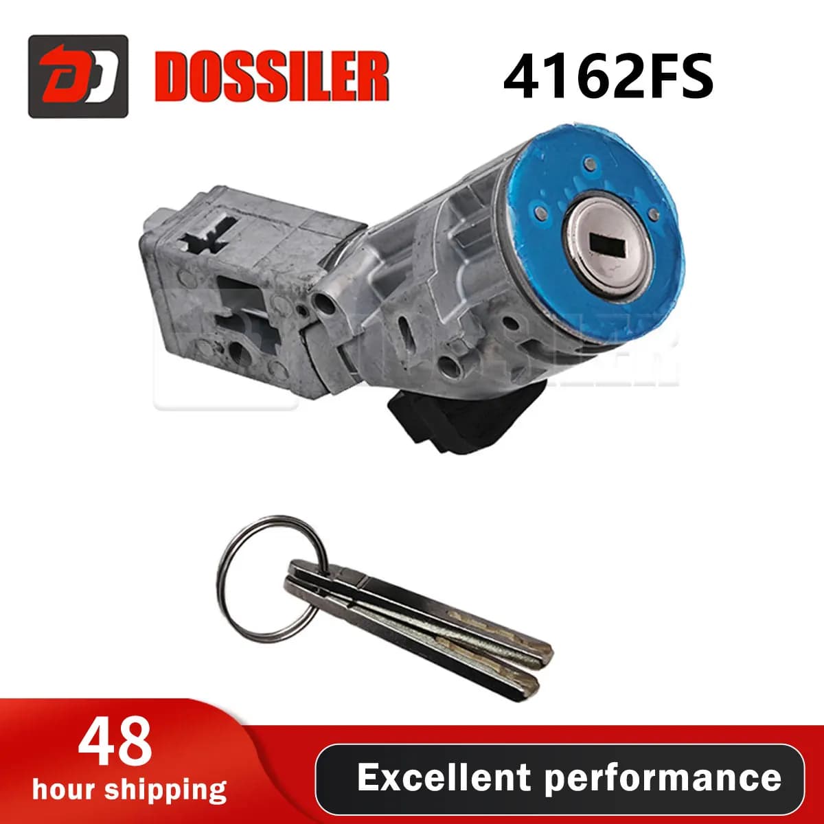 Cavo Blocco Accensione 4162FS con 2 Chiavi per Peugeot 307 407 Citroen C4 C2 C3 C6, Ricambio Auto Interruttore Avviamento 4162.FS