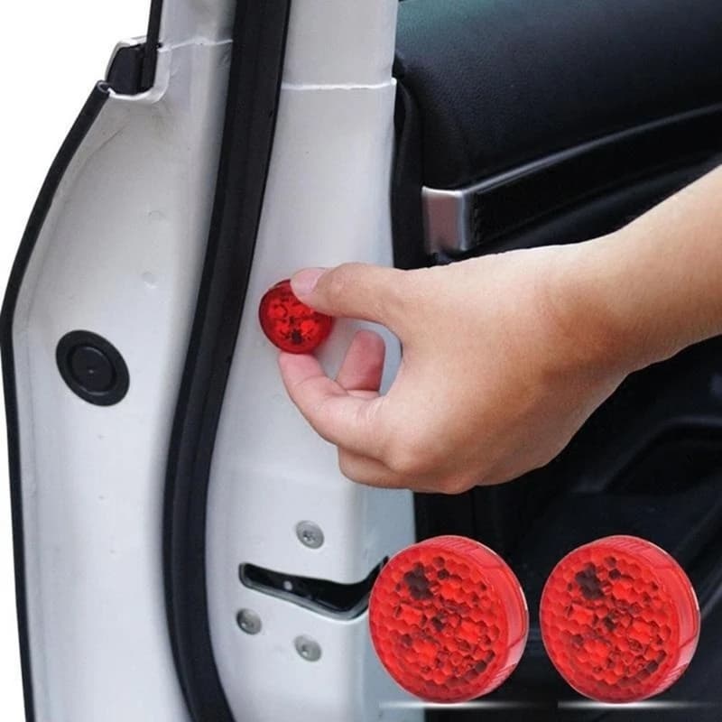 Luce per portiera per auto Spia anti-collisione Flash Lampada di allarme wireless rossa Luce stroboscopica Indicatore di direzione Luce di parcheggio 2025