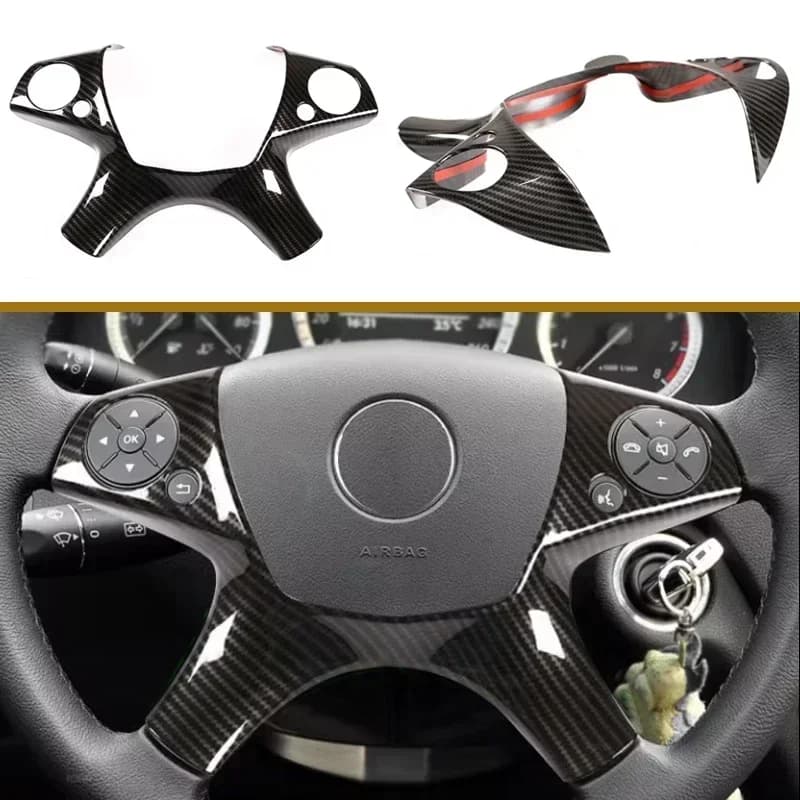 Car styling wheel Chrome Trim Cover Insert Sticker for Mercedes Benz class C W204 2007-2010 car accessories