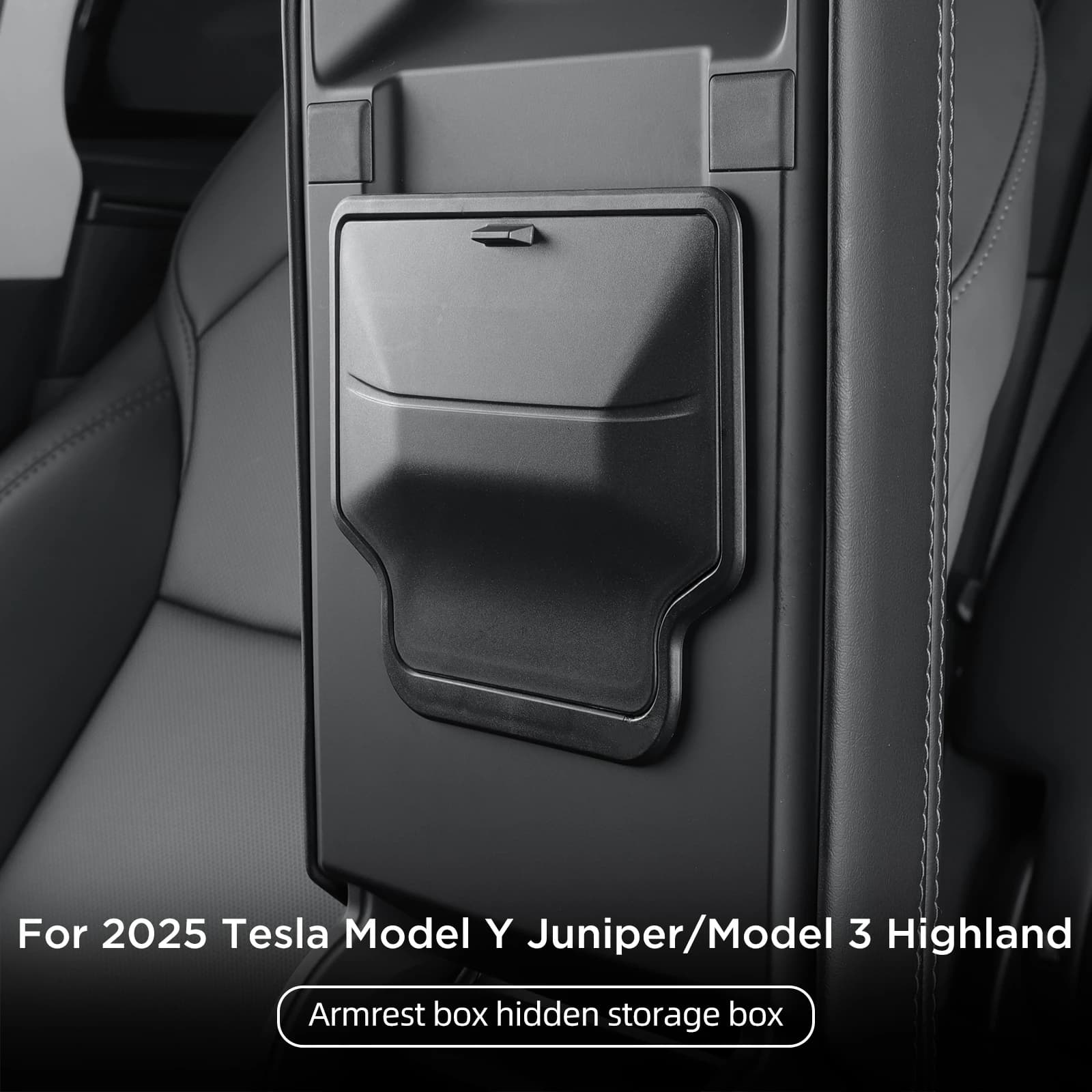 Per Tesla Model Y Launch 2025 Juniper/Model 3 Highland Bracciolo per auto Scatola di immagazzinaggio nascosta Organizer Accessori Riordino