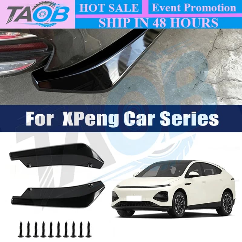 Front Rear Bumper Lip Splitter Diffuser Protector Carbon Fiber Winglets Side Skirt For XPeng P5 P7 P7 G3 G6 G9 X9 MONA M03