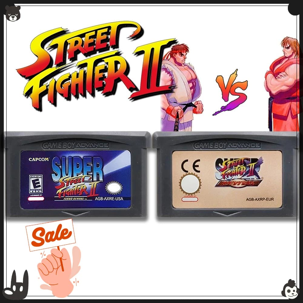 Super Street Fighter II GBA Console elettronica a 32 bit Cartucce d'inchiostro Scheda di gioco DS NDSL