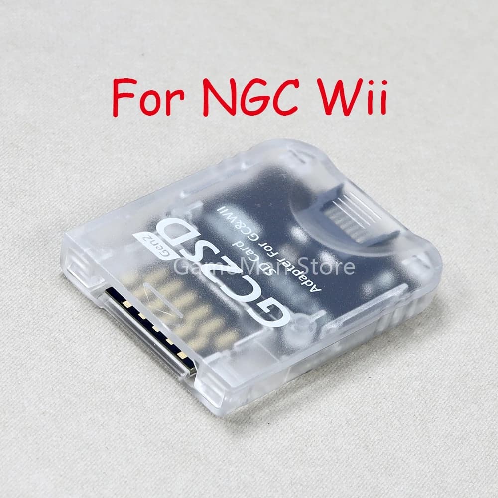 1 Pezzo Lettore di Schede TF per Nintendo GameCube Gen2 GC2SD, Adattatore per Schede di Memoria per NGC V2.0, Lettore di Schede SD per Console di Gioco Wii