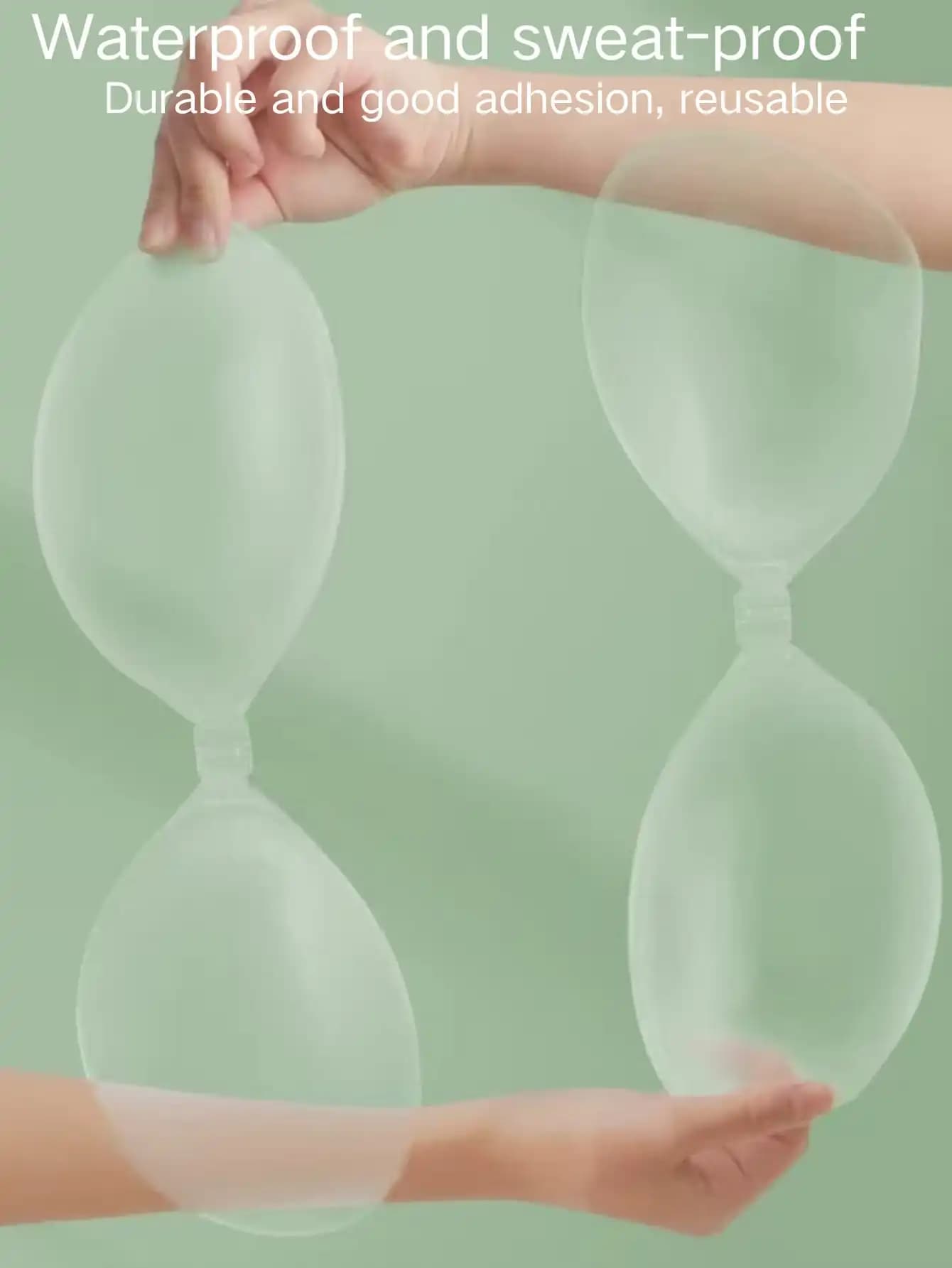 Reggiseno invisibile da donna in silicone senza spalline con imbottitura adesiva, adatto per abbare abiti sottoveste e abiti da sposa.