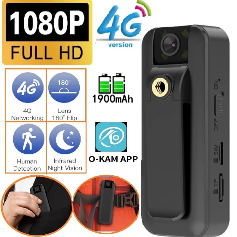 Portable Recorder 4G Full HD 1080P Mini Camera Digital Small Sport DV Micro Camcorder Video Recorder Night Vision Riding Camcord