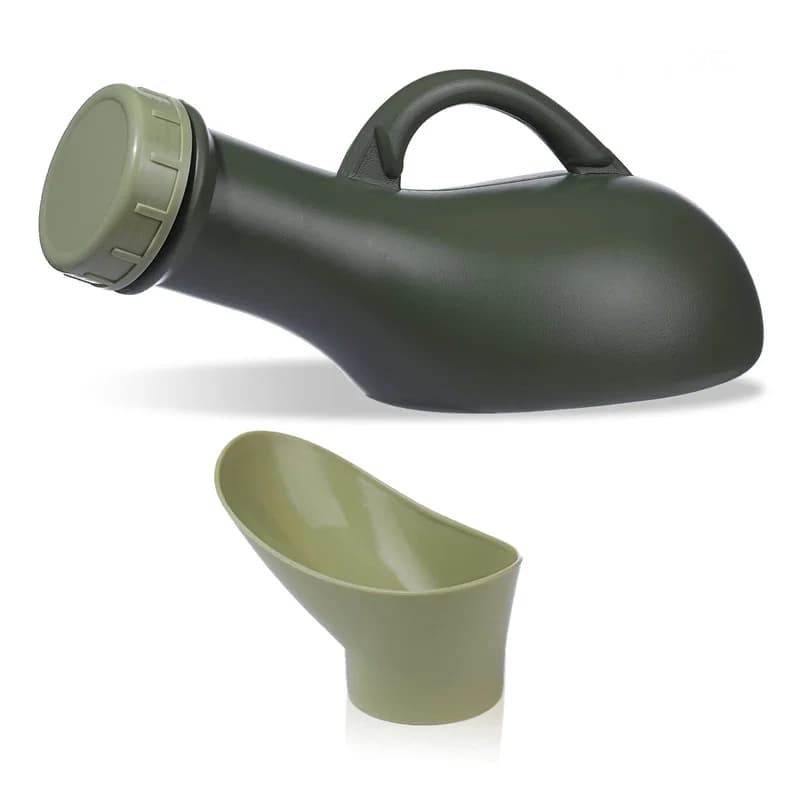 Orinatoio portatile Orinatoio a prova di fuoriuscite da 1000 ml con coperchio Bottiglie per pipì vasino portatili anti-ribaltamento per marmellata di traffico Escursionismo in campeggio Paziente