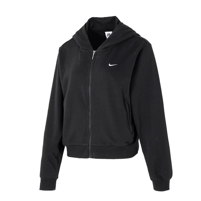 Women's Jacket Nike Sportswear Fashion Trendy Casual Windproof Clothing Outdoor Jacket with knitted hood Fn2420-010