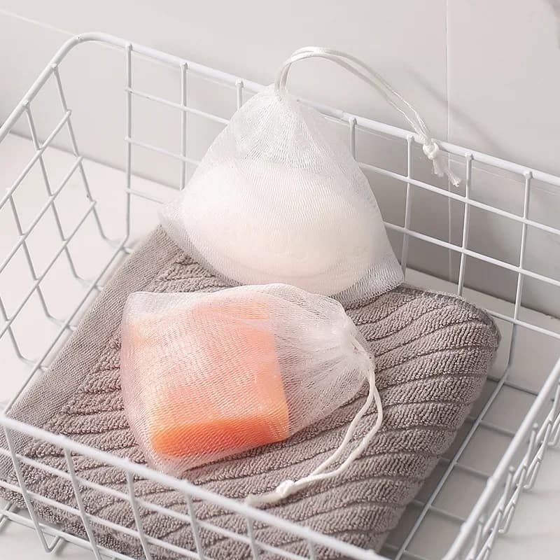 10PCS Sapone Schiuma Net Portatile Maglia Sapone Bag Lavaggio Del Corpo Sapone Schiuma Net Bag Sapone Da Bagno Esfoliante Sacchetti A Maglia Per La Doccia