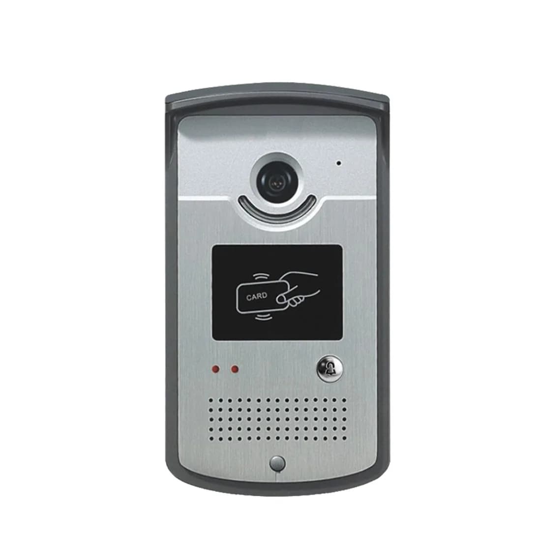 7-Inch Metal Outdoor Unit With Card Swiping Function Embedded Installation Video Intercom Doorbell Smart