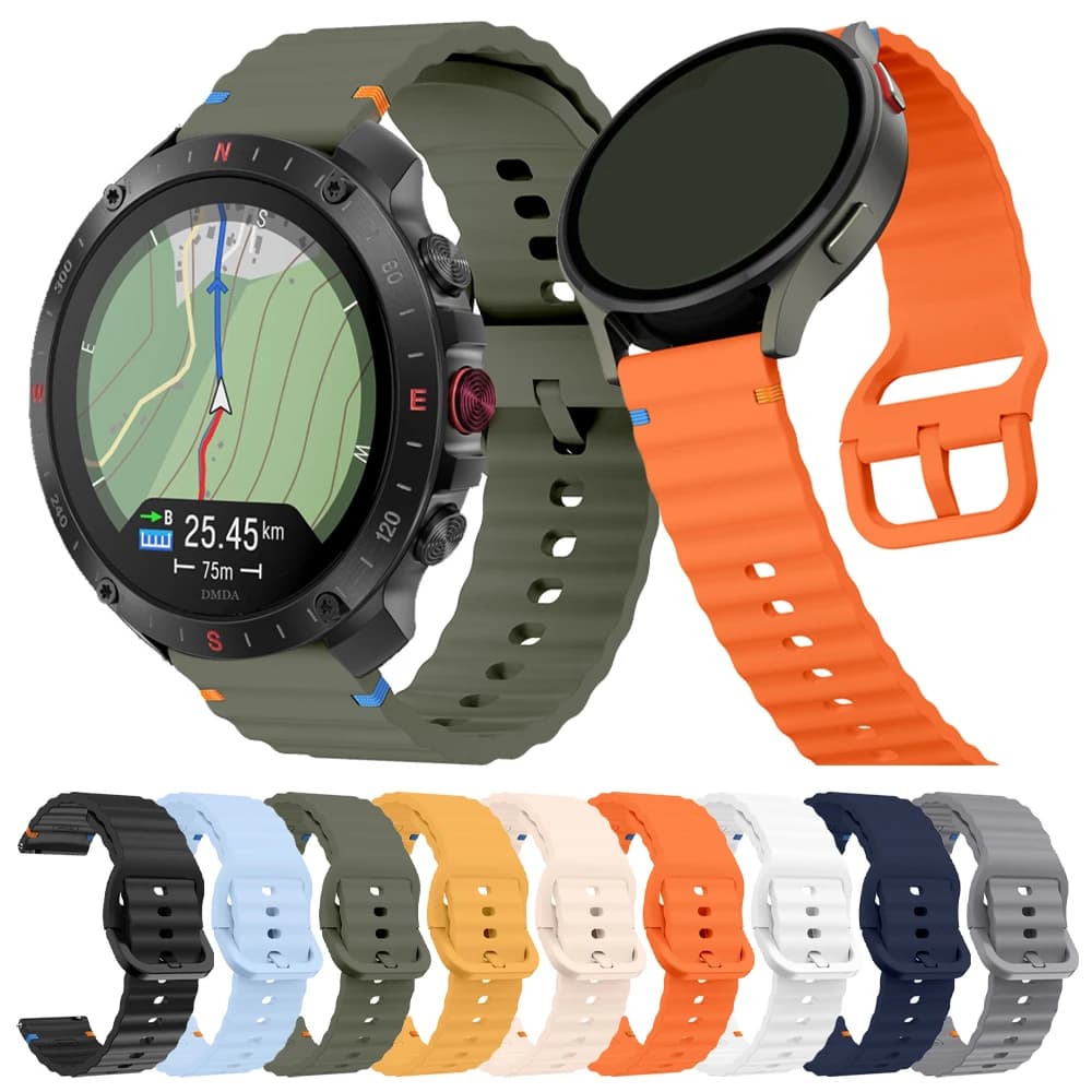 2 pezzi cinturino onda per POLAR Vantage M M2 M3 V3 22mm 20mm cinturino intelligente per Polar Grit X X2 Pro Ignite 3 braccialetto sportivo in silicone